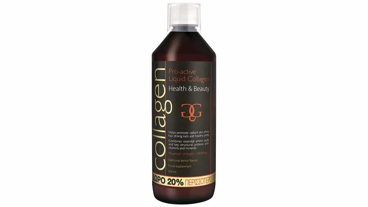 Υγρό πόσιμο κολλαγόνο με μοναδική φόρμουλα που ενεργοποιεί τον οργανισμό να παράξει φυσικό κολλαγόνο, απαραίτητο για αρθώσεις, πρόσωπο & μαλλιά, Collagen Pro-Active (στα Φαρμακεία)