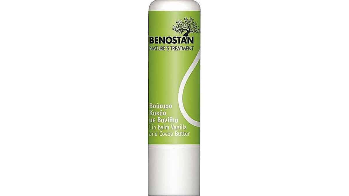 Lip balm Vanilla and Cocoa Butter, Nature's Treatment, Benostan, €4,80 (στα Φαρμακεία)