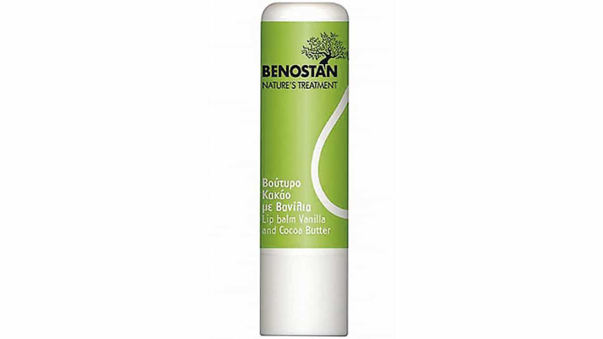 Lip balm Vanilla and Cocoa Butter, Nature's Treatment, Benostan, €4,80 (στα Φαρμακεία)