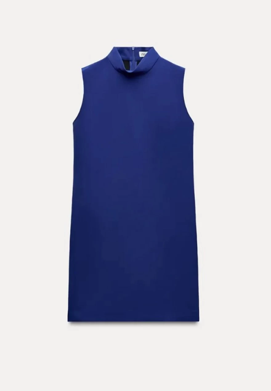 φόρεμα μπλε μίνι zara
