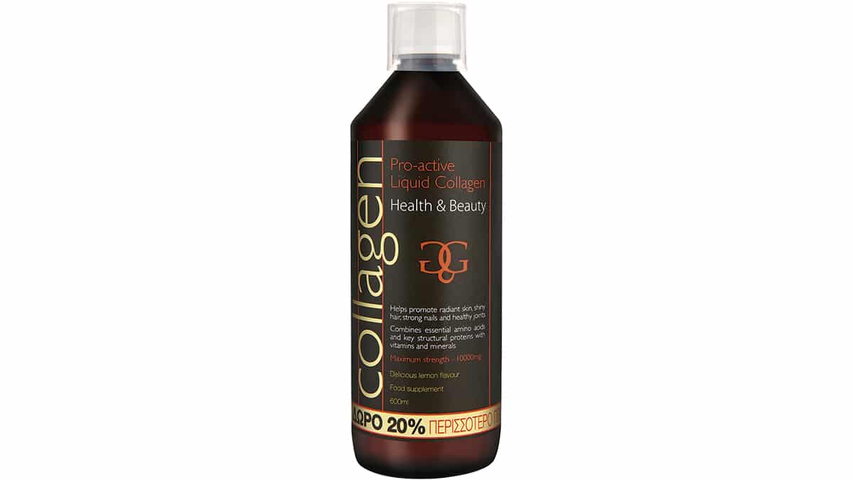 Υγρό πόσιμο κολλαγόνο με μοναδική φόρμουλα που ενεργοποιεί τον οργανισμό να παράξει φυσικό κολλαγόνο, απαραίτητο για αρθώσεις, πρόσωπο & μαλλιά, Collagen Pro-Active (στα Φαρμακεία)