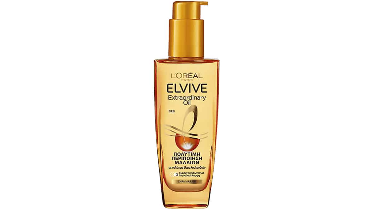 Έλαιο μαλλιών για ζωντάνια & λάμψη, Elvine Extraordinary Oil, πολύτιμη περιποίηση μαλλιών, L' Oreal Paris, 13,42 €