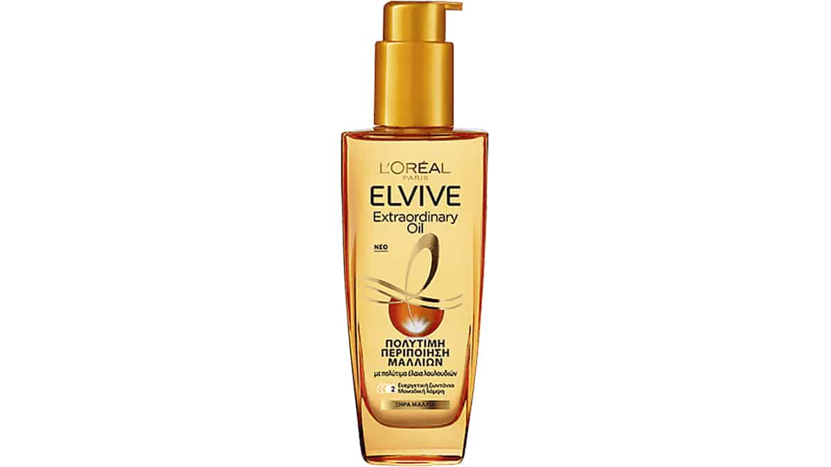 Έλαιο μαλλιών, Elvive, Extraordinary Oil, Πολύτιμη περιποίηση μαλλιών, L'Oréal Paris, €14,37