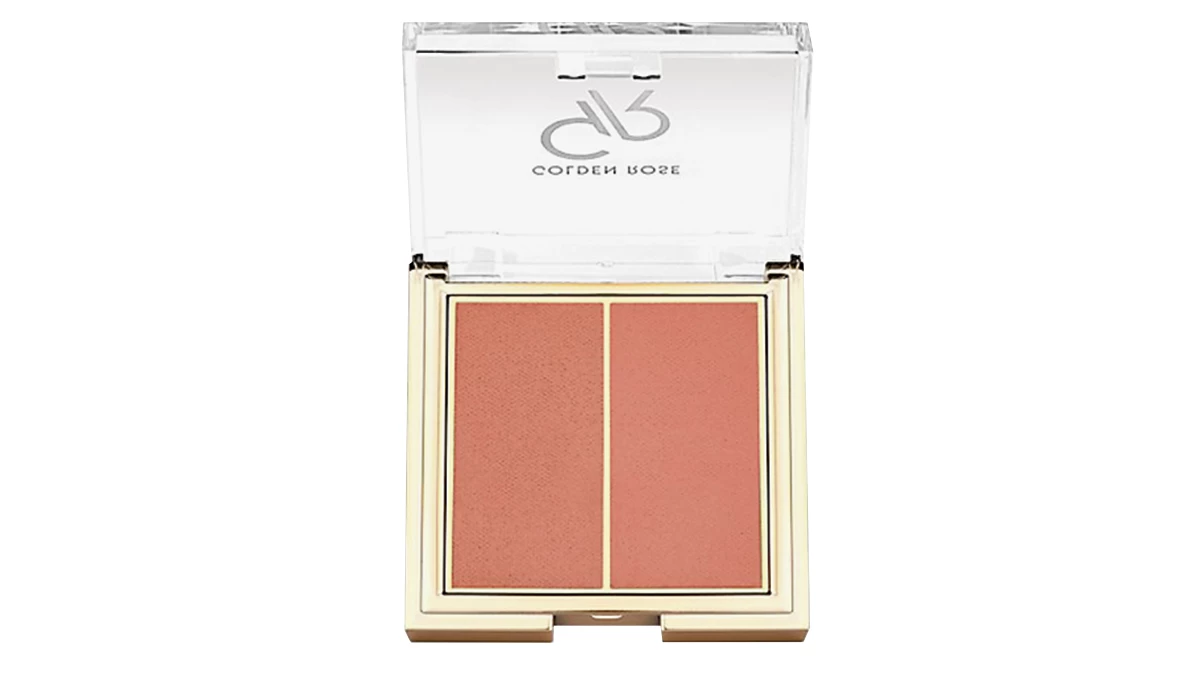Διπλό ρουζ, Iconic Blush Duo No 04, Golden Rose, €8 (goldenrosecosmetics.gr)