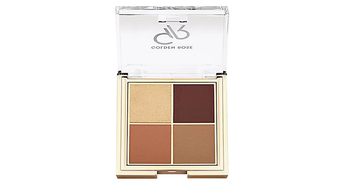 Παλέτα σκιών, Quattro Eyeshadow Palette No 06, Golden Rose, €9 (goldenrosecosmetics.gr)