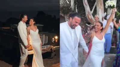 Ευρυδίκη Βαλαβάνη - Γρηγόρης Μόργκαν: Τα αδημοσίευτα βίντεο από τον γάμο και τις βουτιές στην Κρήτη
