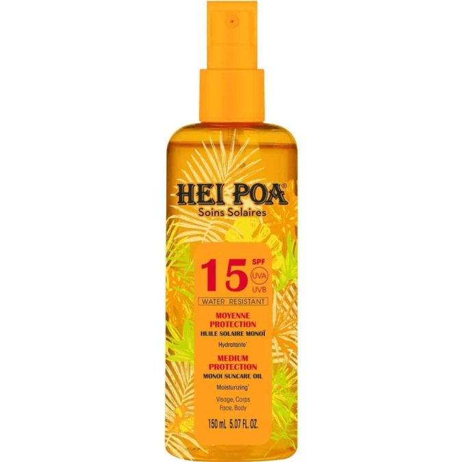 Αντηλιακό λάδι Monoi Suncare Oil SPF15, Hei Poa, €17,10