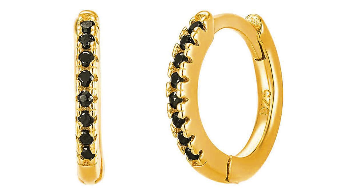 Κρίκοι από ασήμι 925° επιχρυσωμένα, The Grecian, thegrecian.gr