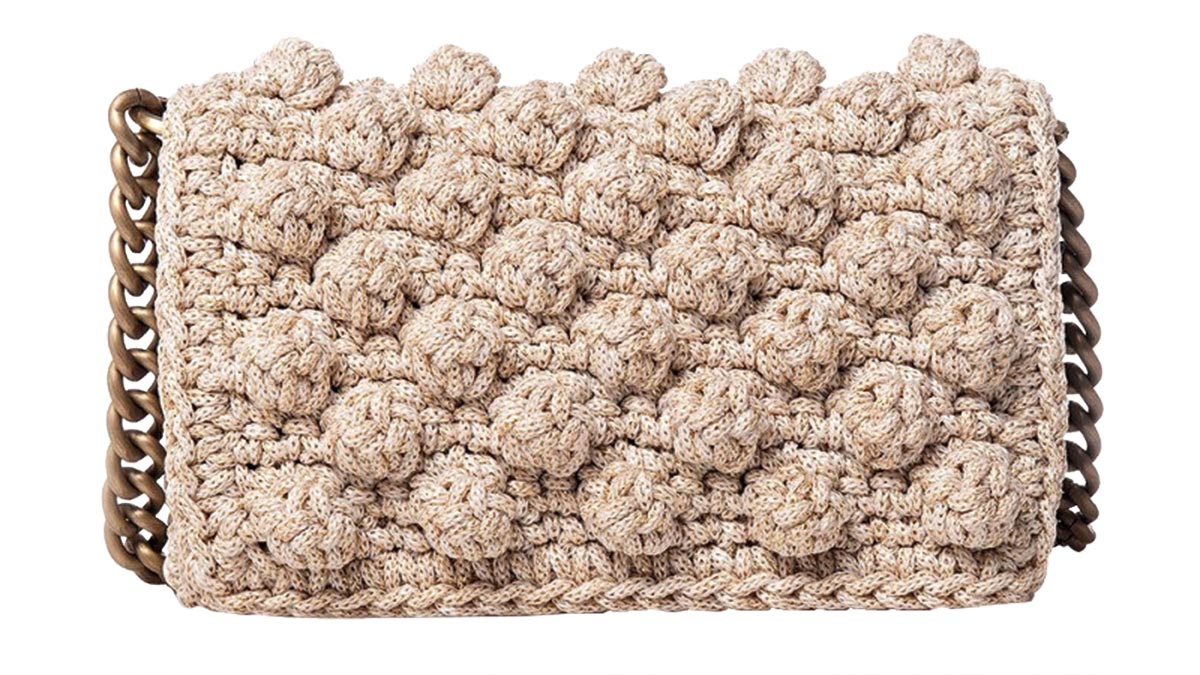 Xειροποίητη πλεκτή τσάντα, Lulu by Liana K., €290, lulubylianak.com, lulu_by_liana_k
