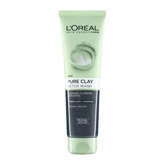 Τζελ καθαρισμού με άργιλο, Pure Clay Detox Wash Gel, L'Oreal Paris, €6,99