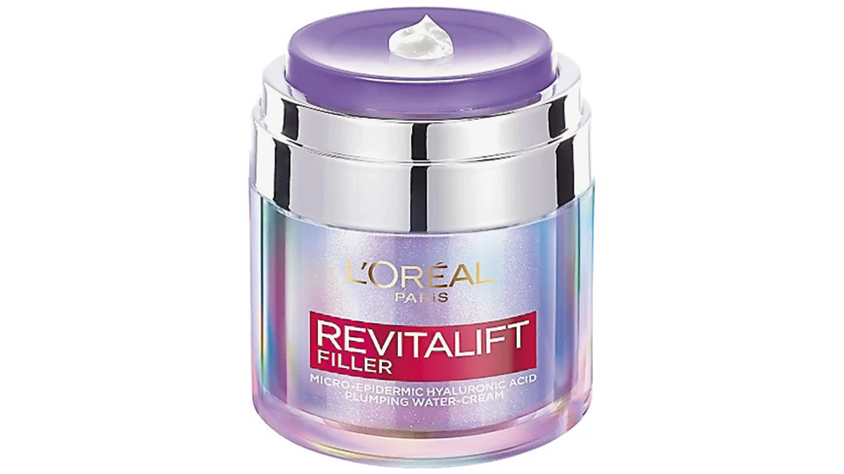 Κρέμα που αναπληρώνει τον όγκο των λεπτών γραμμών & των ρυτίδων, Revitalift Filler, Plumping Water-Cream, L'Oréal Paris, €30,95
