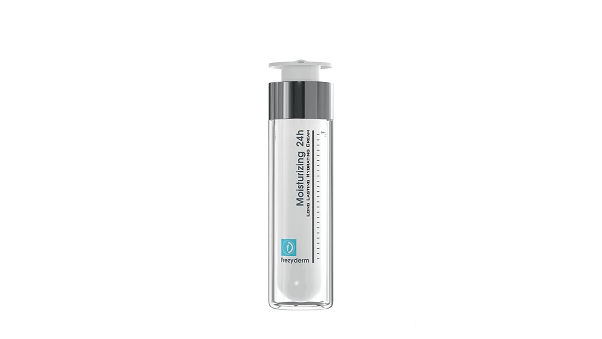 24ωρη ενυδατική κρέμα προσώπου, Moisturizing 24h, Long Lasting Hydrating Cream, Frezyderm, €25,57 (στα Φαρμακεία)