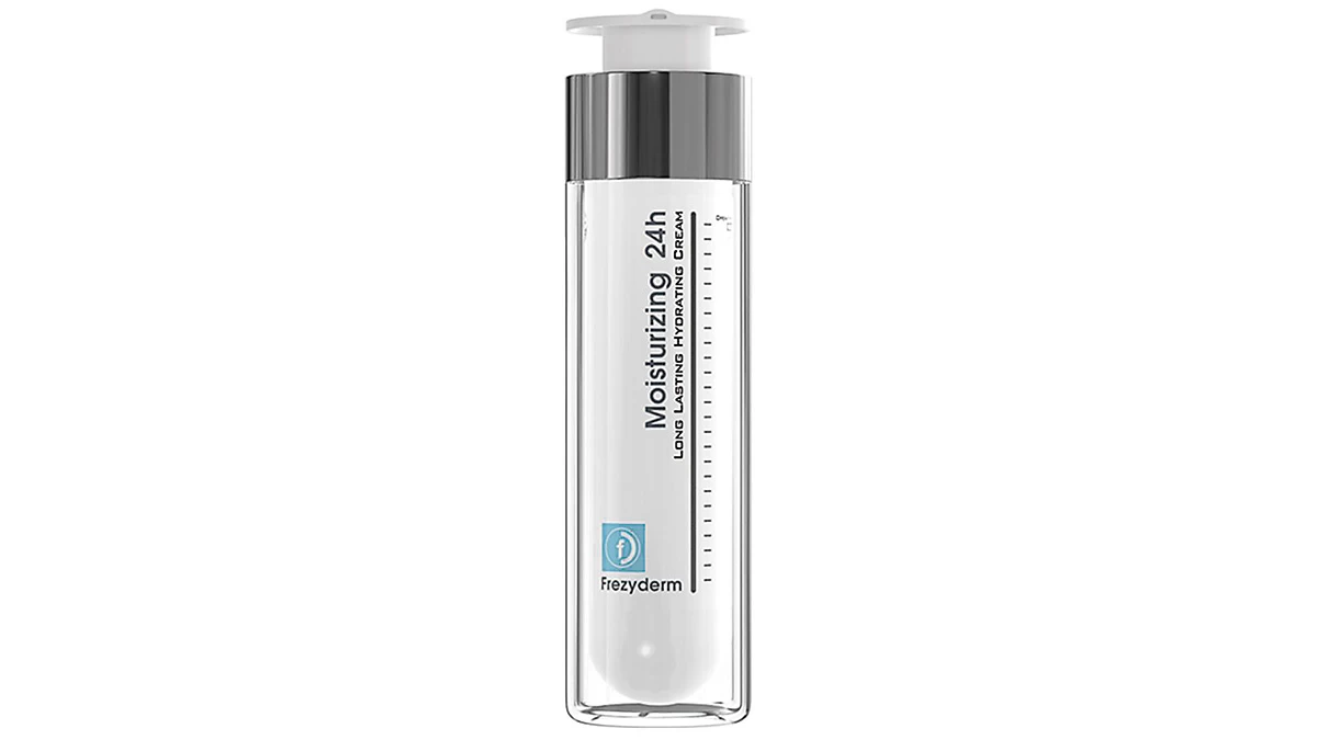 24ωρη ενυδατική κρέμα προσώπου, Moisturizing 24h, Long Lasting Hydrating Cream, Frezyderm, €25,57 (στα φαρμακεία)