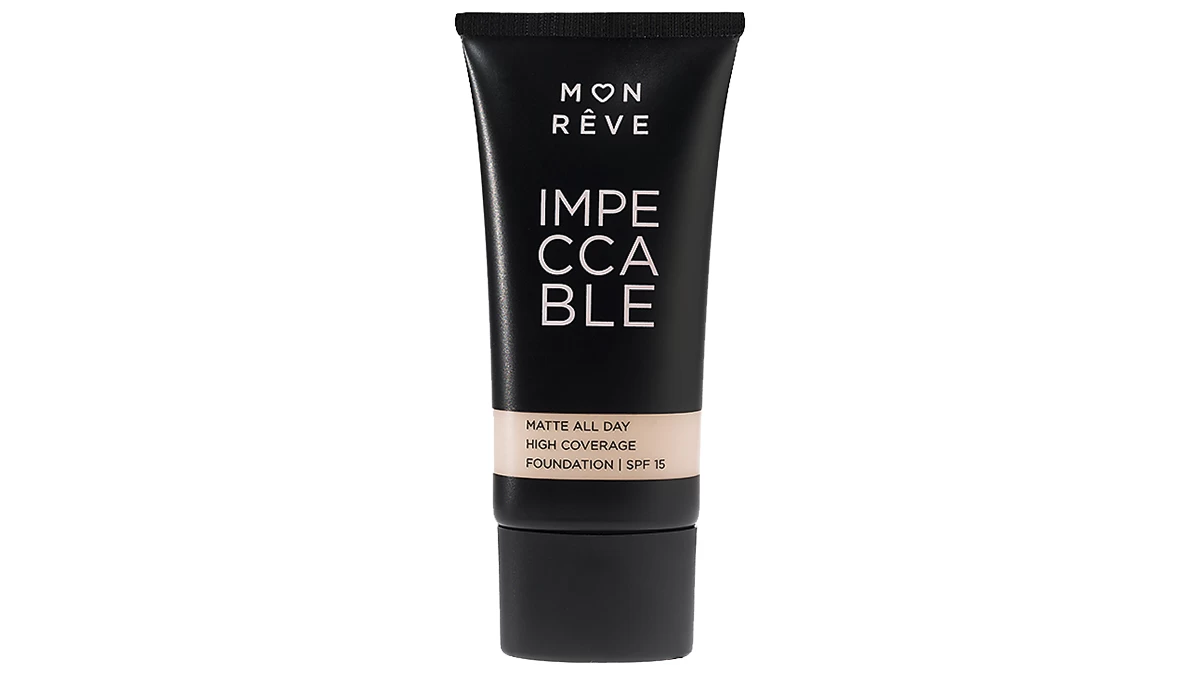 Υγρό ματ makeup, Impeccable, Matte All Day High Coverage Foundation, Mon Rêve, €10,50