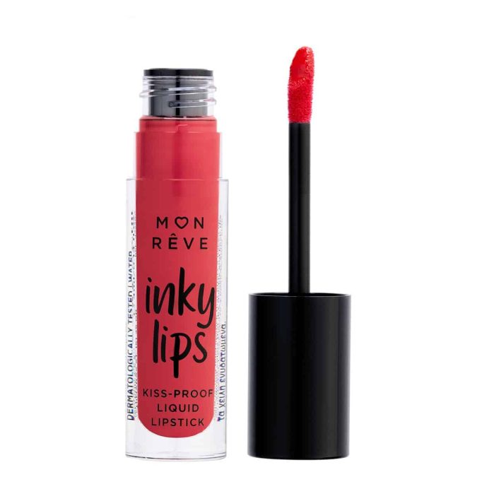 Υγρό κραγιόν, Inky Lips, Kiss-Proof Liquid Lipstick No 08, Mon Rêve, €5,60