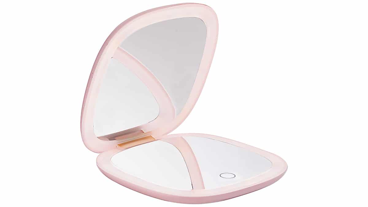 Διπλός επαναφορτιζόμενος φορητός μεγεθυντικός X10 Led καθρέφτης μακιγιάζ, Mirror Mirror X10, Mon Rêve, €27,50