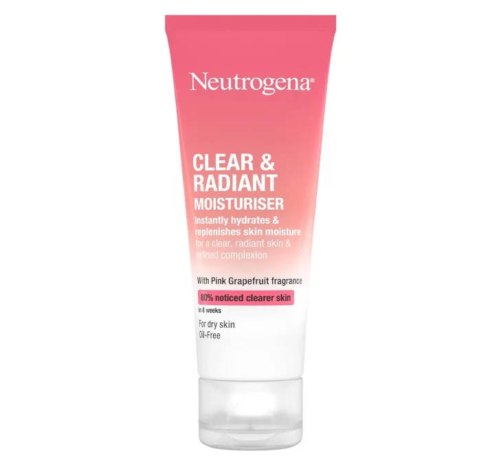 Ενυδατική κρέμα προσώπου, Clear & Radiant Moisturiser, Neutrogena, €7,50