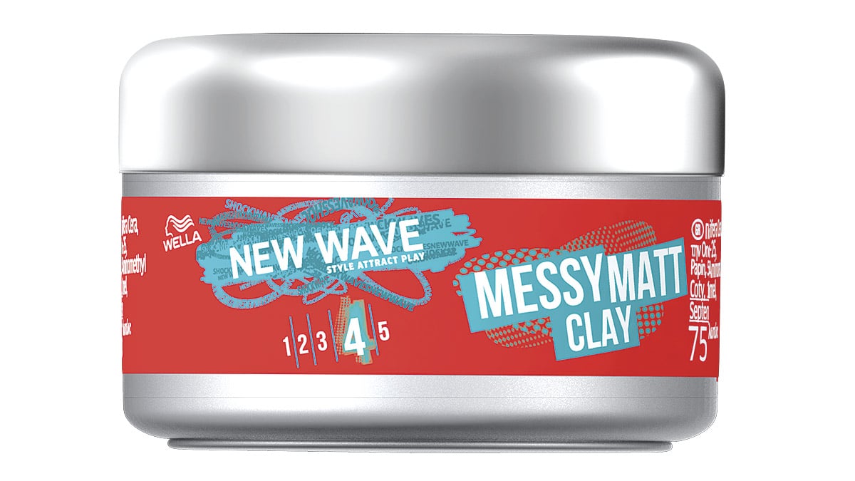 Πηλός μαλλιών, New Wave, Messy Matt Clay, Wella, €5,95