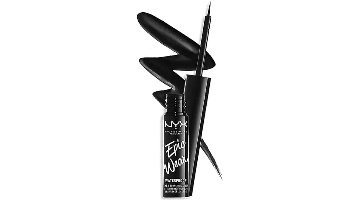 Αδιάβροχο υγρό eyeliner, Epic Wear, Waterproof Eye & Body Liquid Liner, Nyx professional makeup, €11,86