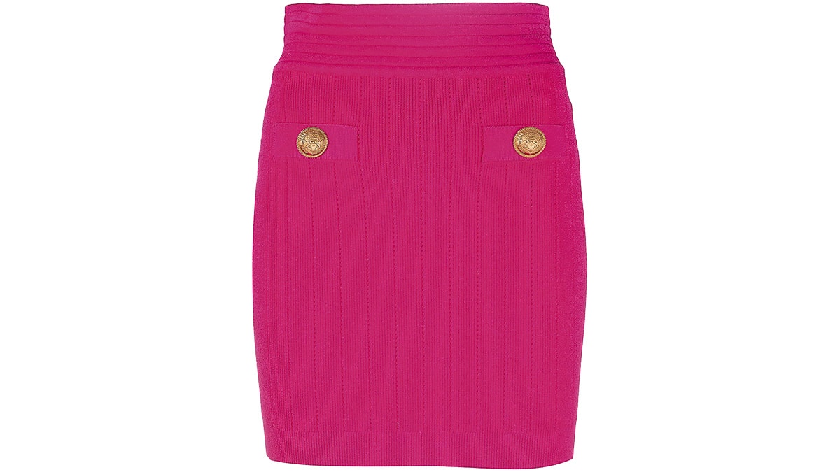 Πλεκτή φούστα µε κουµπιά, Balmain, balmain.com