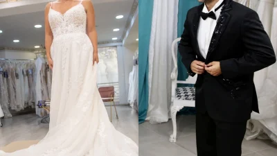 Παντρεύονται και βαφτίζουν το παιδί τους: Η πρόβα της νύφης και του γαμπρού στο ατελιέ - Ράβεται και ο Γιώργος Παπαδάκης