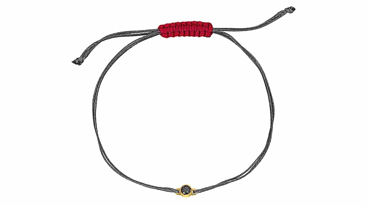 Βραχιόλι με μοτίφ σε κίτρινο χρυσό 14Κ και ζιργκόν, Krinaki Handmade Jewelry, krinaki.com