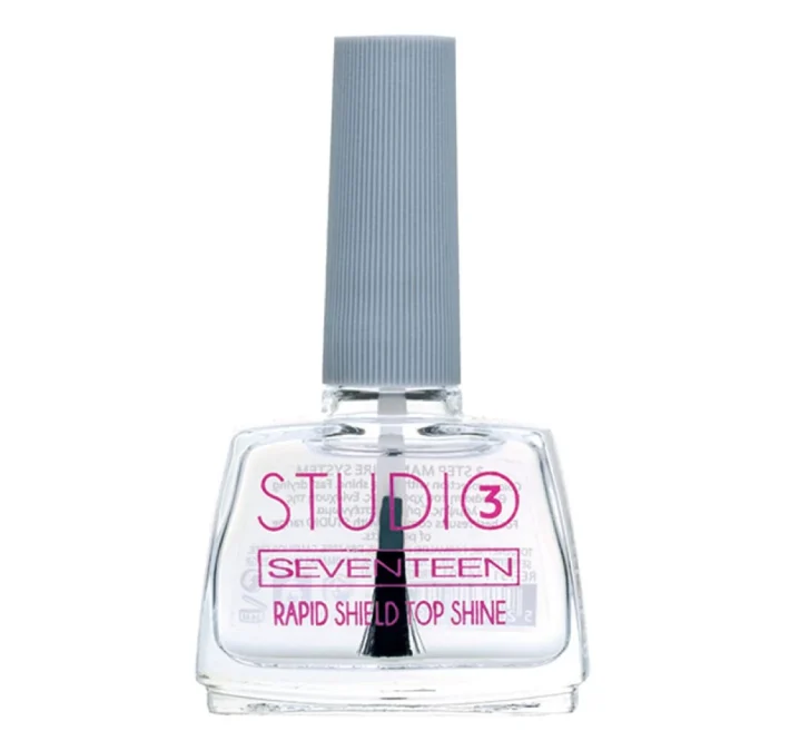 Top coat, Studio Rapid Shield Top Shine, Seventeen, €8,30