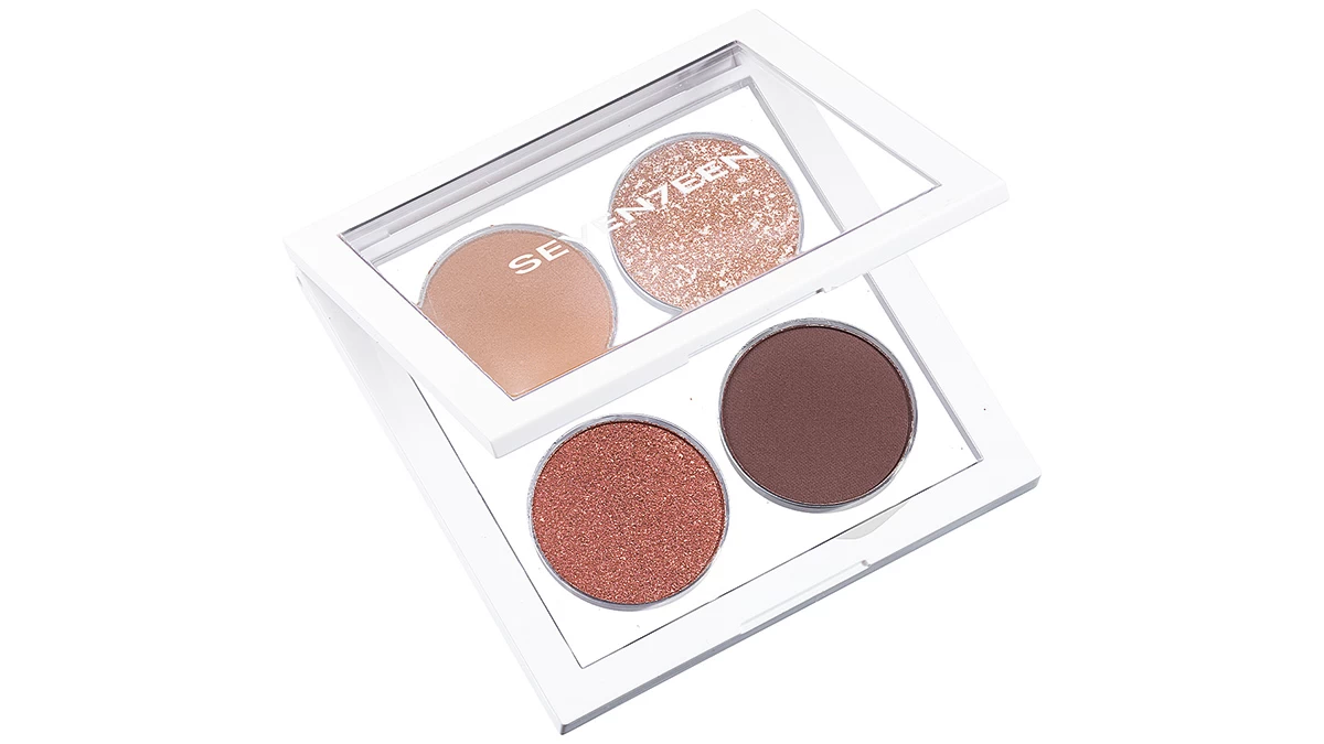 Συλλεκτική παλέτα σκιών, Vibrant Eyes Quad Palette No 04, Seventeen Cosmetics, €19