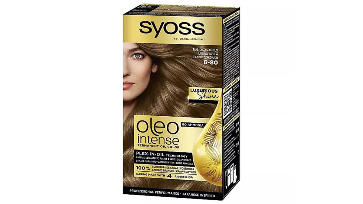 Μόνιμη κρέμα βαφή, Oleo Intense, Luxurious Shine 6-80, Syoss, €8,97