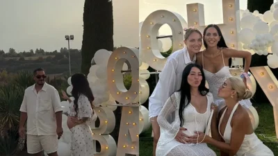 Ιωάννα Τούνη: Νόνα στο μωρό της κολλητής της - Τα βίντεο από το gender reveal party, ο πόλεμος με τα χρώματα και ο χορός της εγκυμονούσας