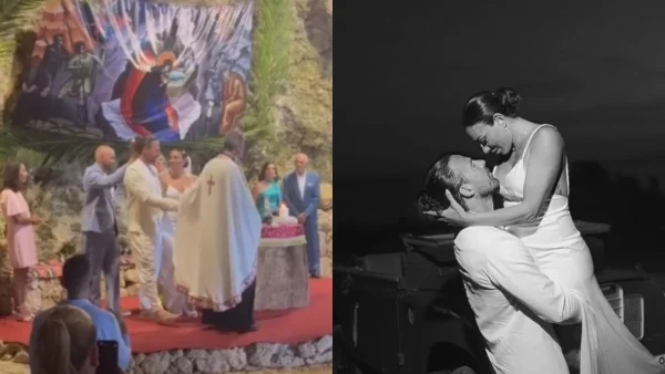 Ευρυδίκη Βαλαβάνη: Με καουμπόικες μπότες και κολλητό μίνι φόρεμα στο γλέντι - Οι πρώτες επίσημες φωτογραφίες από τον γάμο με τον Γρηγόρη Μόργκαν