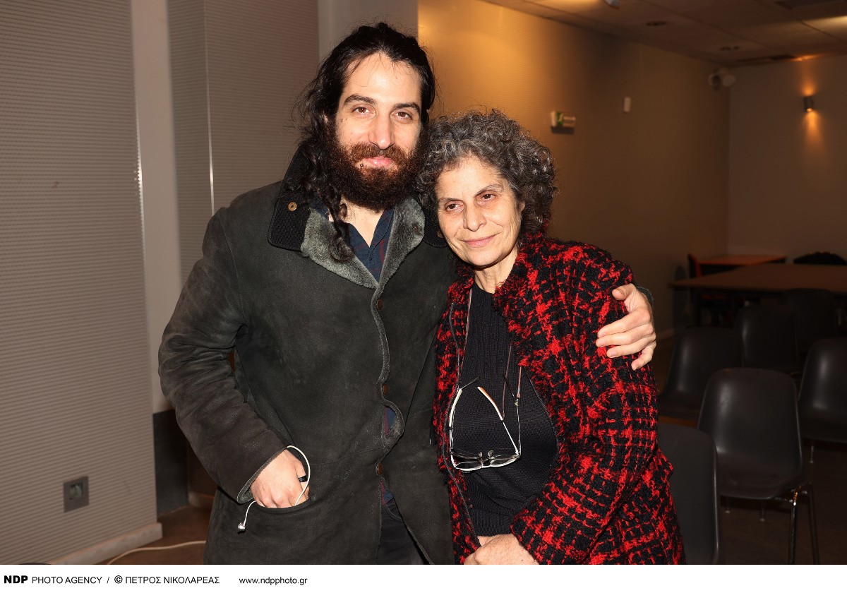 Η Μαργαρίτα Θεοδωράκη με τον Άγγελο Θεοδωράκη Παπαγγελίδη