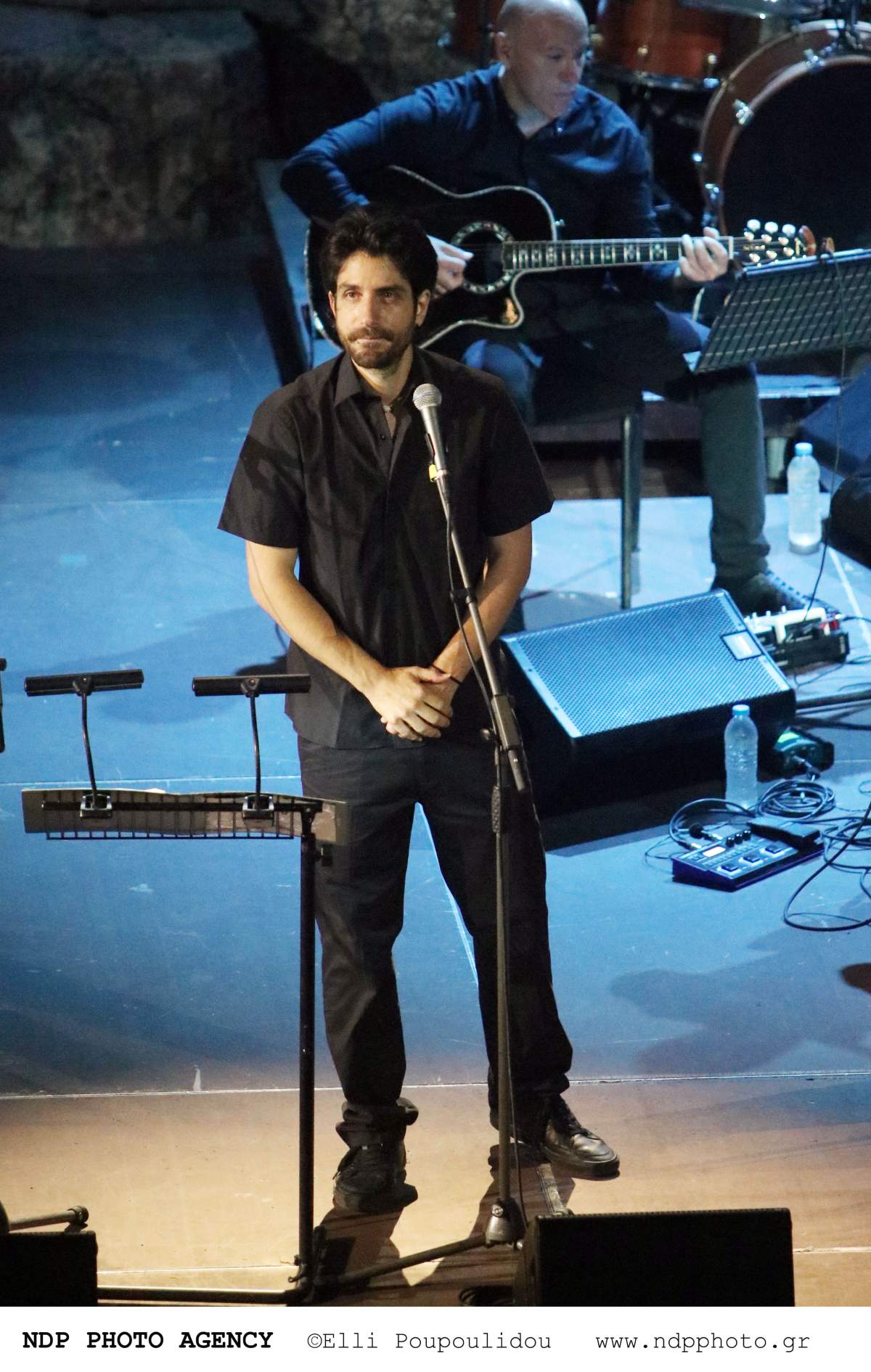 Ο Άγγελος Θεοδωράκης Παπαγγελίδης στη σκηνή