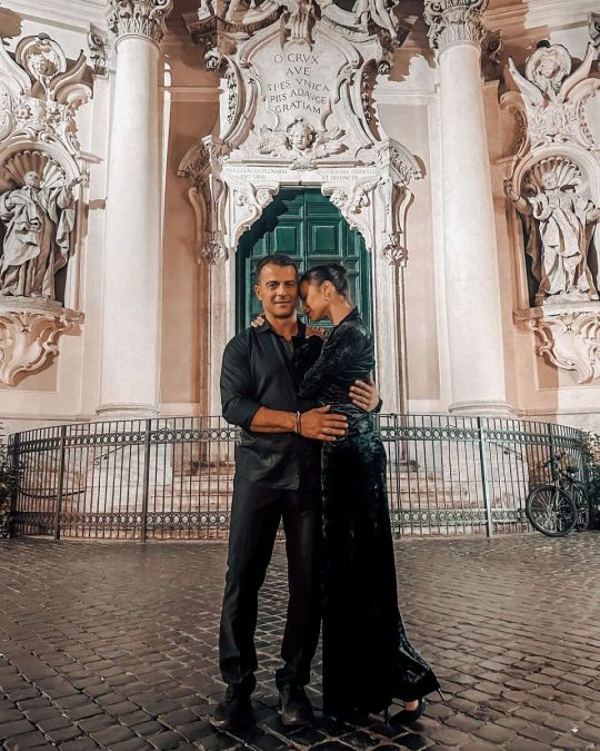 Ο Γιώργος Αγγελόπουλος και η Δήμητρα Βαμβακούση στη Ρώμη