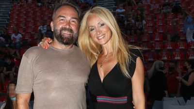 Ο Γρηγόρης Γκουντάρας και η Ναταλί Κάκκαβα