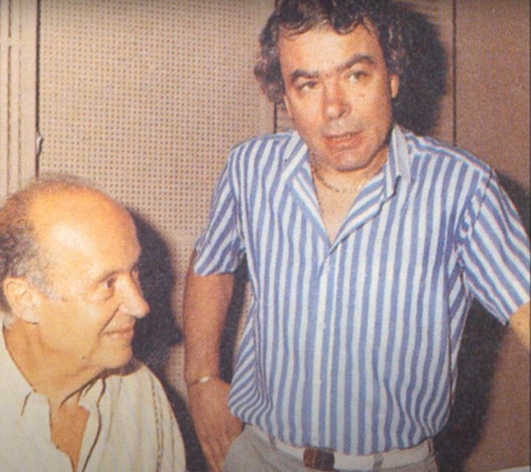 Ο Μίμης Πλέσσας με τον Γιάννη Πουλόπουλο