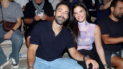 Ο Σάκης Τανιμανίδης και η Χριστίνα Μπόμπα σε βραδινή έξοδο