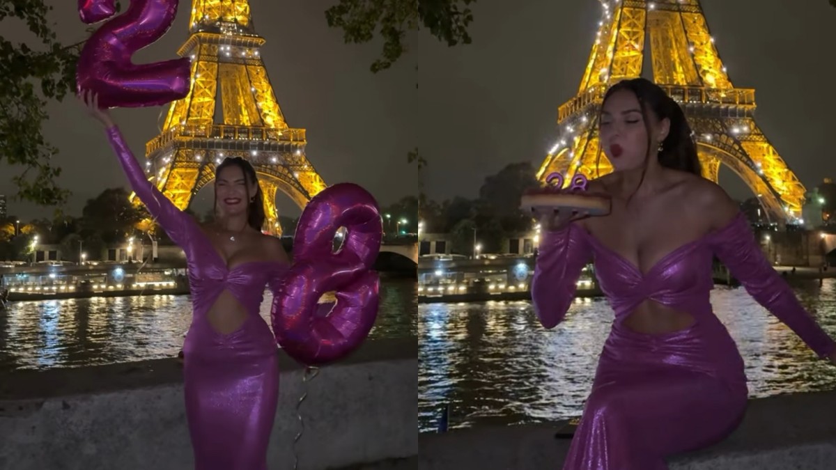 Βρισηίδα Ανδριώτου: Έσβησε τα κεράκια της με φόντο τον φωτισμένο Πύργο του Άιφελ (Βίντεο)