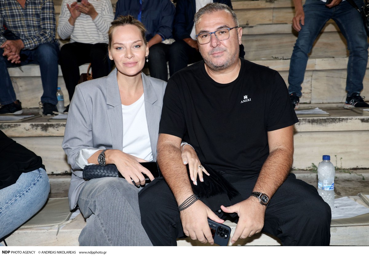 Ο Αντώνης Ρέμος με την Υβόννη Μπόσνιακ στο Καλλιμάρμαρο