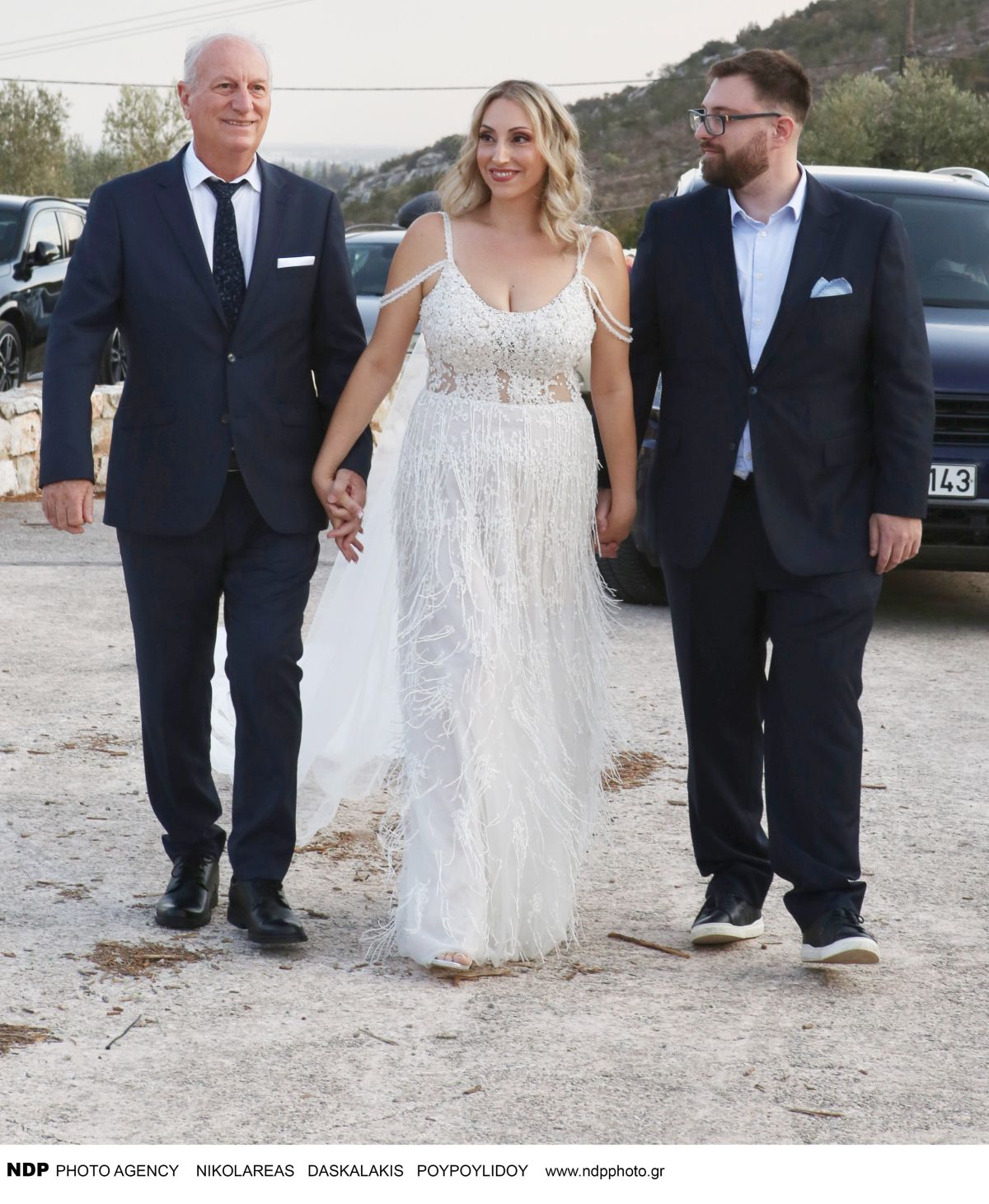 Η Φανή Γιαβρίδου, στον γάμο της με τον Απόστολο Ρουβά