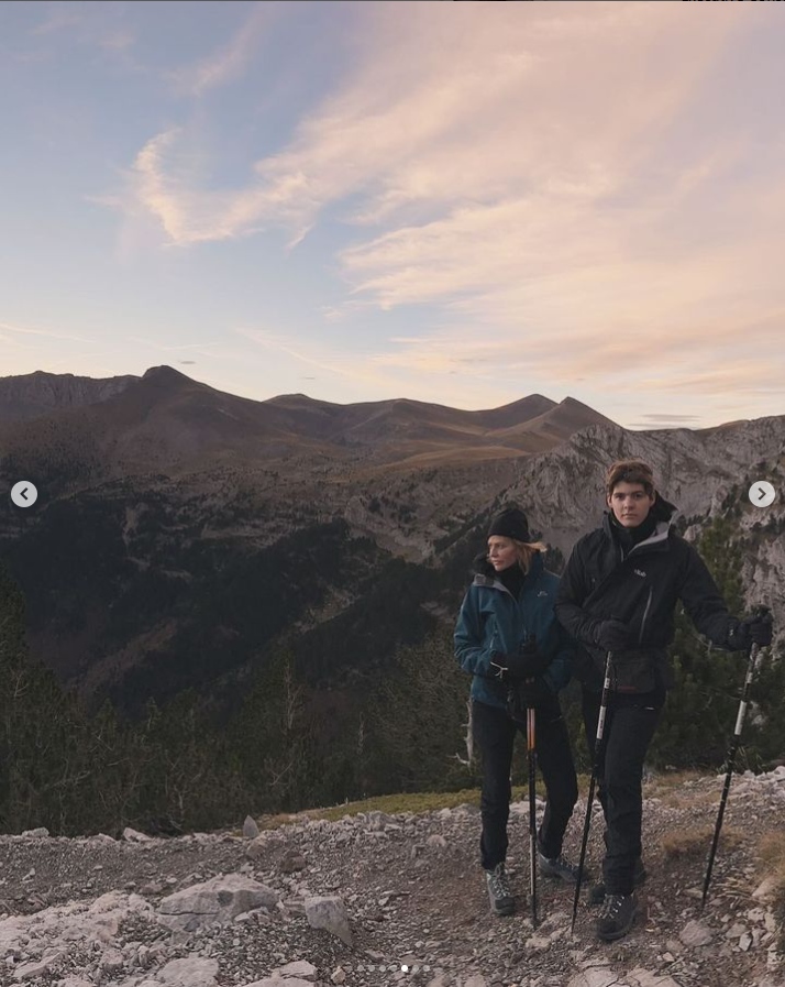 Η Τζένη Μπαλατσινού με τον Μάξιμο στον Όλυμπο