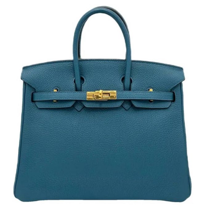 Τσάντα Birkin Hermes τιρκουάζ