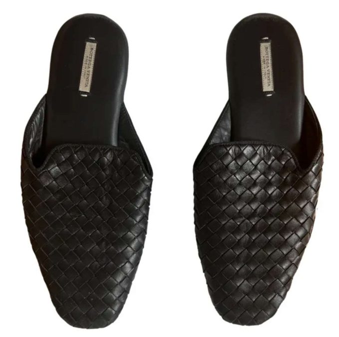 Παπούτσια μαύρα πλεκτά bottega veneta