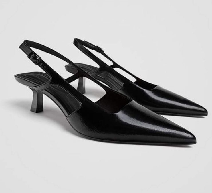 μαύρα παπούτσια sling backs