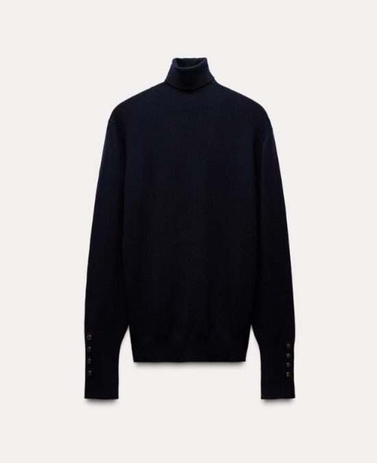 λεπτό ζιβάγκο zara σε μπλε χρώμα