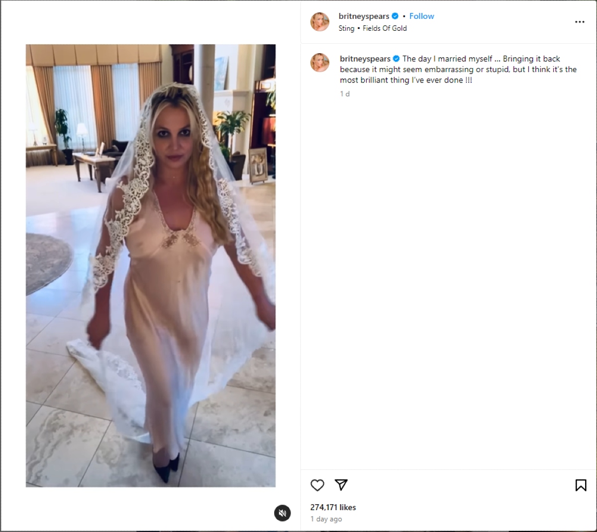 Η Μπρίτνεϊ Σπίαρς με το νηφικό της