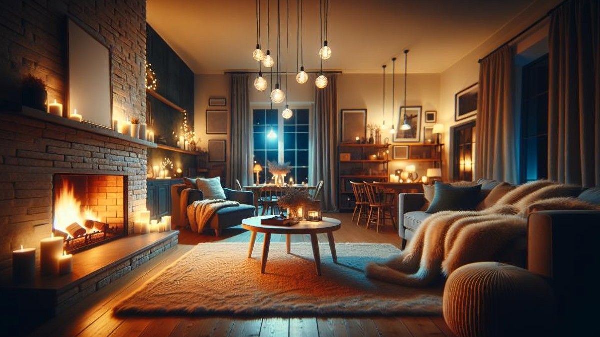 Πρόταση διακόσμησης με φωτισμό στο σαλόνι