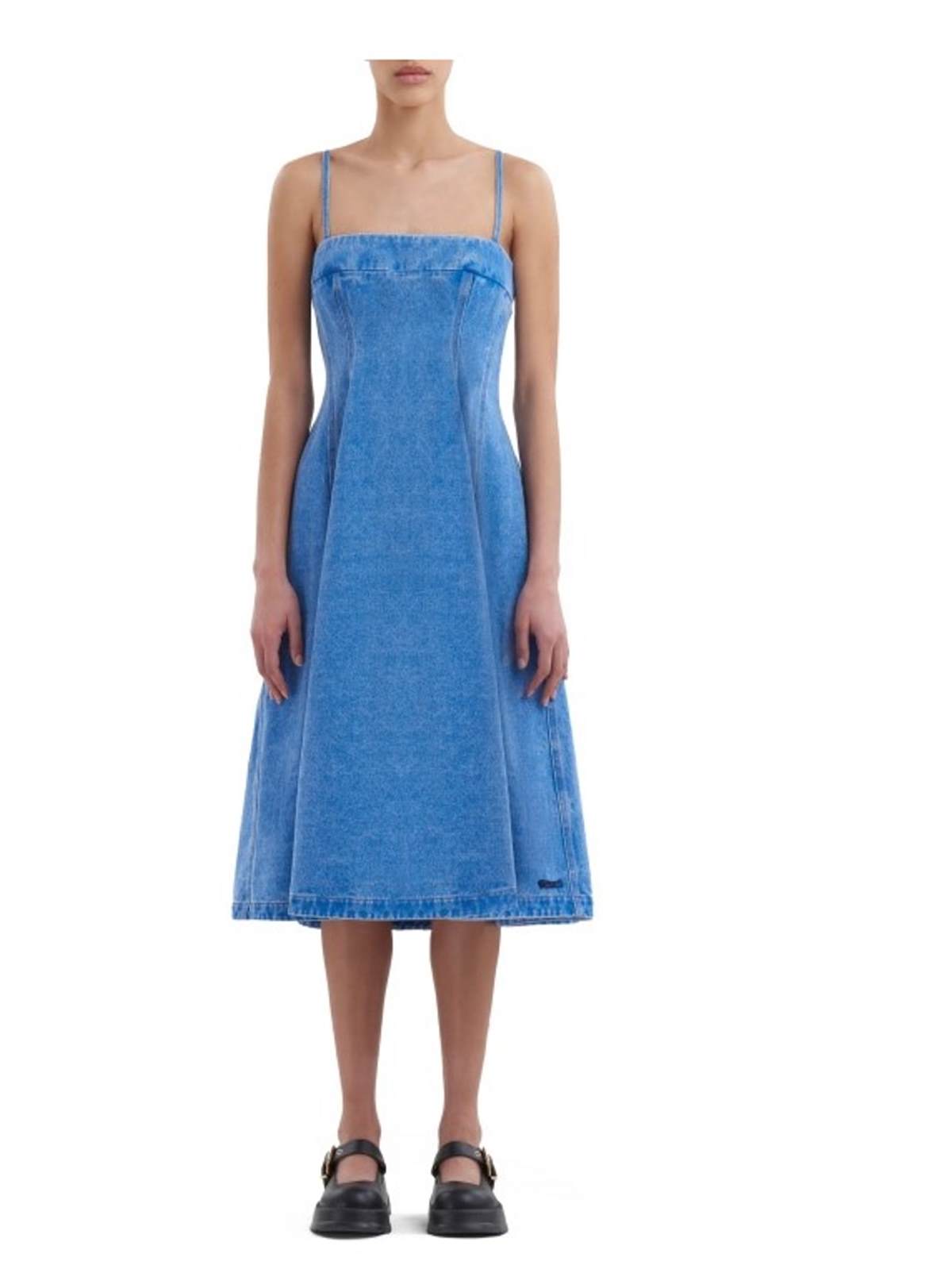 τζιν φόρεμα με τιράντες atticadps