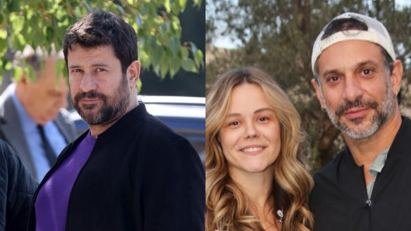 Ο Αλέξης Γεωργούλης και ο Γιώργος Χρανιώτης με την σύζυγό του