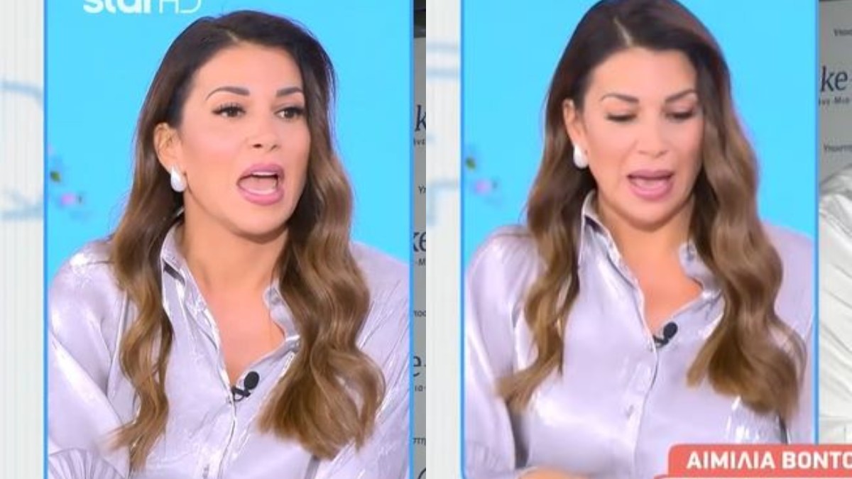 Η Ελένη Χατζίδου στο πλατό της εκπομπής BreakfastStar